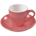 Tasse à expresso en porcelaine ionEgg avec soucoupe, tasse à expresso, 80 ml/2,7 oz, rose